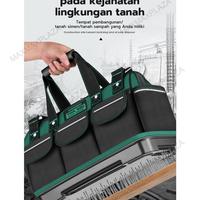 Gambar GREENER Tool Bag PRO EDITION 13-16 Inch Tebal - Tas Alat Perkakas Kuat/Multifunctional Tool Bag Large Capacity Oxford Canvas Waterproof Bag Wear-Resistant Tool Repair Storage Electrician Bag - 16inch dari CV JTS INDO undefined 5 Tokopedia