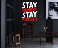 Gambar Stiker Dekorasi Unik Lucu Kaca Dinding Rumah Cafe Restaurant Kafe Office Home Decor Kantor Toko Hiasan Dinding Wall Custom Cutting Sticker Stay Hungry - L dari storejennifer undefined 4 Tokopedia