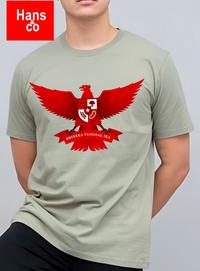 Gambar Kaos Pria Unisex Gambar 3Dimensi Garuda Merah - Abu-abu, 4XL dari Hans & co new undefined 5 Tokopedia