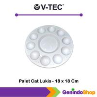 Gambar Tempat Cat Air / Palet Lukis 18 x 18 Cm V-Tec dari GenindoShop undefined 1 Tokopedia
