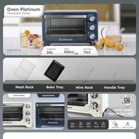 Gambar Ecohome Oven Platinum EOP-777 Oven Listrik Dehydrator Low Watt 24 Liter - Pearl White dari Multikitchenware Official undefined 5 Tokopedia