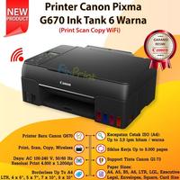 Gambar Printer Canon Pixma G670 G-670 Ink Tank Photo 6 Warna Print Scan Copy - COMPATIBLE dari Wijaya Print Shop undefined 2 Tokopedia