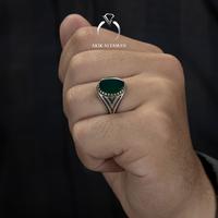 Gambar Cincin Batu akik Yaman Ahdhor dengan Ring Perak Original Yemen AKM011G - 6 dari AKIK ALYAMAN undefined 3 Tokopedia