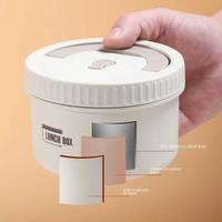 Gambar Set Kotak Makan 3 in 1 Stainless Steel Tahan Panas Anti Tumpah Minimalis Aesthetic Mudah Dibawa Tempat Bekal Sekolah Kantor Dengan Tas Lunch Box 470ml 650ml - Cream dari Perabot Omah.Ku undefined 5 Tokopedia
