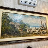 Gambar lukisan kampung perahu nelayan karya mozes moses misdy dari Galeri Barang Pribadi undefined 1 Tokopedia