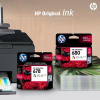 Gambar HP 680 Black + 680 Tri-color ( 1 set ) Original Ink Cartridge / Tinta 1 Set untuk Printer HP  DeskJet 1115 2135 2675 2676 2677 2679 3630 3635 3786 3835 4535 5075 5076 5275 5276 Envy 4520 OfficeJet 3830 4650 dari HETERO RETAIL undefined 3 Tokopedia