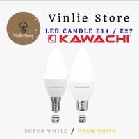Gambar LED CANDLE 5WATT LAMPU HIAS KAWACHI SUPER WHITE / WARM WHITE FITTING E14 / E27 - Warm White, E-27 dari Vinlie Store undefined 1 Tokopedia