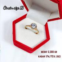 Gambar [COD X] Cincin Emas Kadar 75% 17K 10 dari salim najih undefined 1 Tokopedia