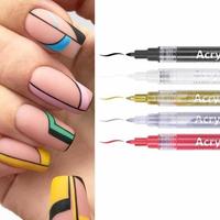 Gambar PENA KUKU PEN NAIL ART ACRYLIC WATER-BASED COLORFUL PAINT dari OutletTemp undefined 1 Tokopedia