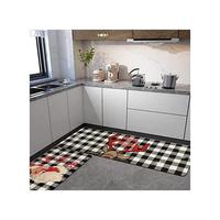 Gambar Buffalo Plaid Santa Moose Merry Christmas Kitchen Rugs And Mats Set 2 Piece Floor Snow Xmas Winter Holiday Non Skid LowProfile Sink Rug Mat Decorations Kitchen 18X4818X30 dari Pukul Market undefined 2 Tokopedia