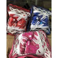 Gambar sepatu roda in line skate power - Merah, S dari berkahabadi775 undefined 2 Tokopedia
