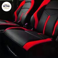 Gambar sarung jok mobil Sigra dan calya full seat jok 3 baris - hitam biru dari Komboy jok undefined 3 Tokopedia