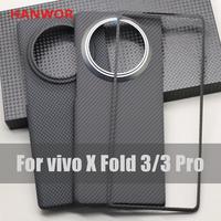 Gambar 600D Ultra-thin Carbon Fiber Folding Case for VIVO X Fold 3 Pro Luxury Aramid Fiber X Fold 3 Foldable Phone Cover - 1, X FOLD 3 dari Pear' Case undefined 1 Tokopedia