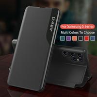 Gambar Flip Case Samsung Galaxy S22 Ultra 5G Plus S22 Smart View Leather Casing - Hitam, S22 dari Garuda Accessories Phone undefined 1 Tokopedia