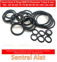 Gambar Karet Seal O Ring NBR70 Diameter Tebal 5 mm, OD : 20 22 25 28 30 40 45 50 55 60 70 75 80 85 90 95 100 120 150 - OD 16 mm - 10 Pcs dari Sentral Alat undefined 5 Tokopedia