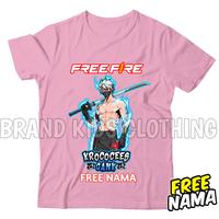 Gambar Bisa Cod Baju Kaos Anak Anak ff FREE FIRE KARAKTER KATANA KROCCO CEES Pakaian Baju Anak Free Nama Kamu Fashion Kaos Anak Anak Laki Laki Perempuan - Pink, M 3-4 tahun dari BRAND KIDS CLOTHING undefined 4 Tokopedia