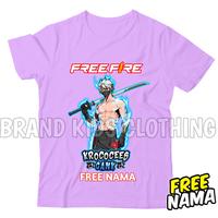 Gambar Bisa Cod Baju Kaos Anak Anak ff FREE FIRE KARAKTER KATANA KROCCO CEES Pakaian Baju Anak Free Nama Kamu Fashion Kaos Anak Anak Laki Laki Perempuan - Pink, M 3-4 tahun dari BRAND KIDS CLOTHING undefined 5 Tokopedia