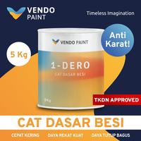 Gambar Vendopaint Cat Dasar Besi/Cat Meni Besi 1-DERO - 5 kg (Harga Ekonomis Anti Karat Cepat Kering Semi-Gloss Bisa Untuk Besi dan Kayu, Cat Dasar Besi Banyak Pilihan Warna Cocok Untuk Pagar Besi, Konstruksi, Plat Besi, dan lainnya) Bersertifikat TKDN - Black dari Vendopaint Indonesia undefined 1 Tokopedia