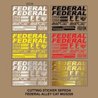 Gambar Cutting Sticker Sepeda FEDERAL ALLEY CAT MG52SS MG 52 SS 25cm 1set - Putih dari TerasDigital undefined 1 Tokopedia