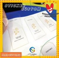 Gambar Stiker Label Parfum Sticker Parfume Custom Label - 2 X 3, Vinyl Glossy dari Cetak Murah Online undefined 1 Tokopedia