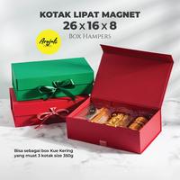 Gambar Gift Box Hampers Premium / Magnetic folding Hard Box / Kotak Kado Lipat Magnet / Box Kue Kering / Souvenir Ulang Tahun - 25x25x8, Emerald dari Arujati undefined 1 Tokopedia