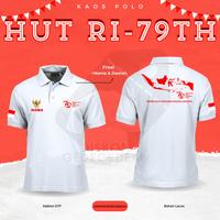 Gambar Diskongedegedean Kaos Kerah Polo HUT RI 79 Tshirt Panitia Free Custom Nama dan Daerah Model 3 - Gambar 2 Putih, L dari Diskongedegedean undefined 2 Tokopedia