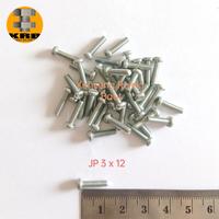 Gambar [ISI 100 PCS] Baut JP 3x12 / Baut Obeng Plus / Baut Obeng + Panjang 1,2 cm dari Kenceng Rejeki Baut undefined 1 Tokopedia