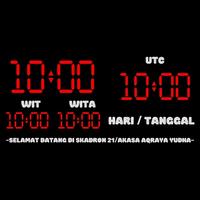 Gambar Jam UTC - Jam Dunia - WIB - WITA - WIT - LONDON - DOHA dari prima electronic undefined 3 Tokopedia