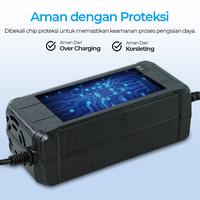 Gambar Charger Baterai Aki Motor Sepeda Listrik Skuter 48V 20AH Pengisi Daya Accu EU Plug Plus Lampu Indikator Uwinfly Pacific Selis Ofero Khinzal - 48v 20ah dari Rkaseshop undefined 3 Tokopedia