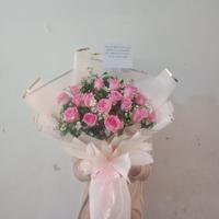 Gambar Bucket bunga mawar fresh pink tua bunga asli fresh flower bouquet dari PT FRESH CUT FLOWER undefined 1 Tokopedia