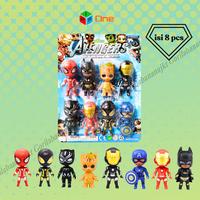 Gambar Mainan Action figure mini marvel avengers miniatur superhero kecil - 5in1 dari Gorilabananajkt undefined 3 Tokopedia