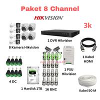 Gambar Hikvision - Paket Cctv 8 Channel 3K Smart Hiybird Light Kamera Analog Full HD dari UHD Smart Cctv undefined 2 Tokopedia
