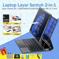 Gambar AST  LAPTOP  2 IN 1  TOUCHSCREEN  N5095  RAM  16GB 512GB SSD  13"  W11 - Hitam dari fortunate-toko-tk undefined 1 Tokopedia