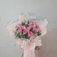 Gambar Bucket bunga mawar fresh pink tua bunga asli fresh flower bouquet dari PT FRESH CUT FLOWER undefined 2 Tokopedia