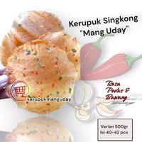 Gambar Kerupuk Mang Uday Besar Rasa Pedas dan Bawang 500gram - Pedas dari Kerupuk Mang Uday Original undefined 1 Tokopedia