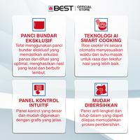 Gambar Digital Rice Cooker Penanak Nasi TEFAL RK736B67 - 1.8L, 11 Pre-Set Programs, Automatic Keep Warm, Spherical Pot, Non-Stick dari Yamada Best undefined 3 Tokopedia