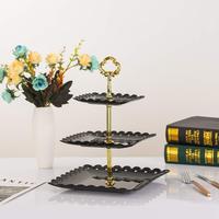 Gambar Rak Kue Susun Kotak 3 Tingkat Hitam / Detachable Plate Cake Stand Display Black dari Sukasari Baking Bandung undefined 2 Tokopedia