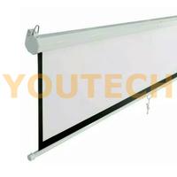 Gambar Layar Proyektor Manual 84" - Screen Projector Wall Mount 84 inch Gantung Dinding Sistem Tarik - Kirim Reguler dari YouTech undefined 2 Tokopedia