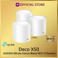 Gambar TP-Link Deco X50 ( 3 Pack ) AX3000 Whole Home Mesh WiFi 6 System X 50 dari Dunia Mas Computer undefined 1 Tokopedia
