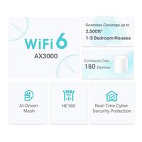 Gambar TP-Link Deco X50 ( 3 Pack ) AX3000 Whole Home Mesh WiFi 6 System X 50 dari Dunia Mas Computer undefined 2 Tokopedia