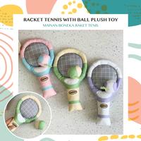 Gambar Racket Tennis with Ball Dog Plush Toy - Mainan Boneka Raket Tenis Anjing - Purple dari Hellopaws.id undefined 1 Tokopedia