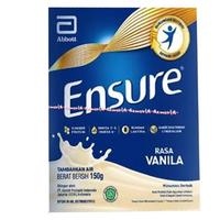 Gambar Ensure Rasa Vanilla 150Gr Susuk Bubuk Ensure Kemasan Kotak Box Kalsium Terhematt dari tiwari stores undefined 1 Tokopedia