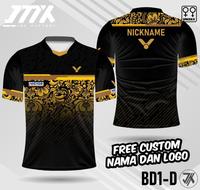 Gambar jersey badminton victor batik kaos bulu tangkis free nama dan logo - Biru, XS dari reeff6 undefined 5 Tokopedia