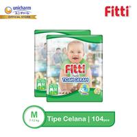 Gambar FITTI Pants M 52 - Popok Bayi Celana - 2 Packs dari Unicharm Official Store undefined 1 Tokopedia