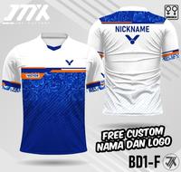 Gambar jersey badminton victor batik kaos bulu tangkis free nama dan logo - Biru, XS dari reeff6 undefined 1 Tokopedia