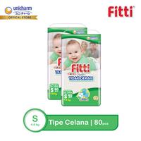 Gambar FITTI Pants S 40 - Popok Bayi Celana - 2 Packs dari Unicharm Official Store undefined 1 Tokopedia