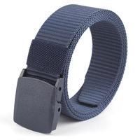 Gambar Ikat Pinggang Nilon Polos Webbing Belt Army Sabuk Gesper Plastik Pria Wanita - Cream dari EOkshop undefined 4 Tokopedia