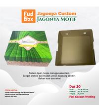 Gambar Custom Design Logo Dus Nasi Kotak Box Tempat Wadah Makanan Catering Ukuran 20x20 dari sumapack.id undefined 3 Tokopedia