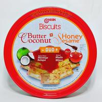 Gambar nissin butter coconut kaleng honey & sesame 345 gram dari ABIMANYU SNACK_NEW undefined 3 Tokopedia