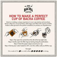 Gambar Bacha Coffee | Monsoon Secret India Single Origin, 100% Arabica Beans, Medium Dark Roast, x12 Individually Wrapped Single Serve Filter Bags dari BACHA COFFEE undefined 4 Tokopedia